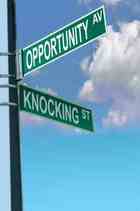 opportunity knocks: courtesy of Google Images